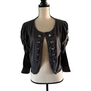 Delirious Charcoal Gray Crop Top